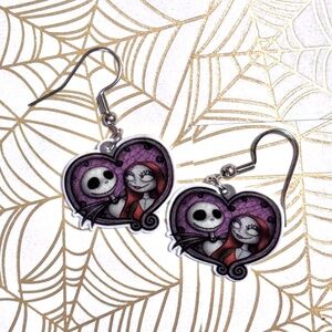 Jack and Sally Earrings, Nightmare Before Christmas